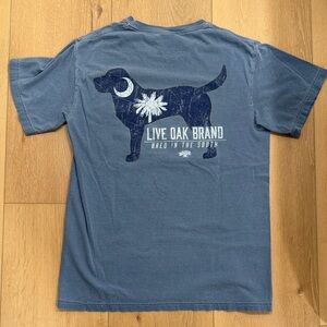 Live Oak Brand / Comfort Colors Blue Pocket Graphic Tee